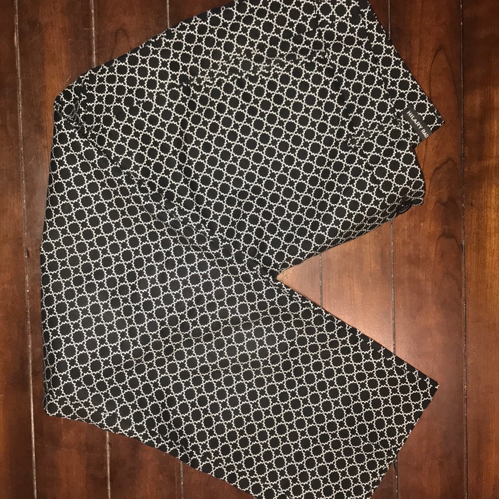 Hilary Radley sz 12 printed dress cropped pants.